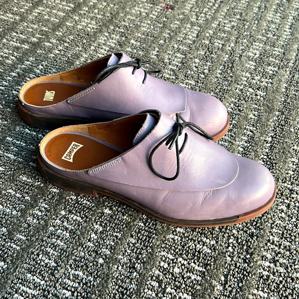Camper genuine leather TWINS mules SOLD OUT 💜 EUC